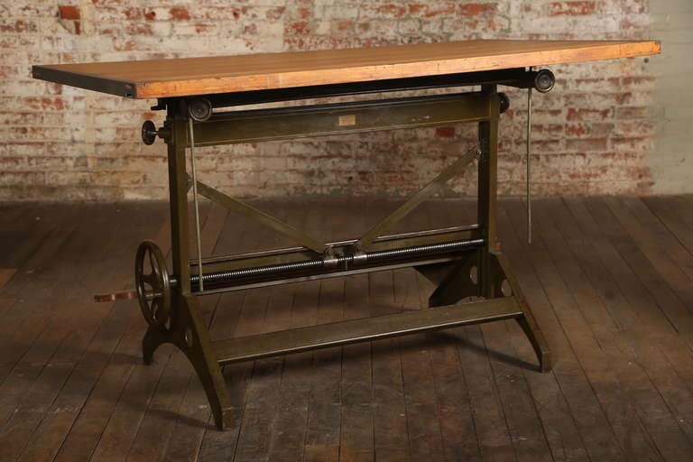 Vintage Industrial Hamilton Drafting Table at 1stDibs vintage