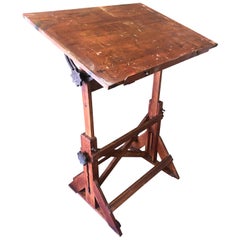 Vintage Industrial Drafting Table or Desk by The F. Weber Co. of Philadelphia