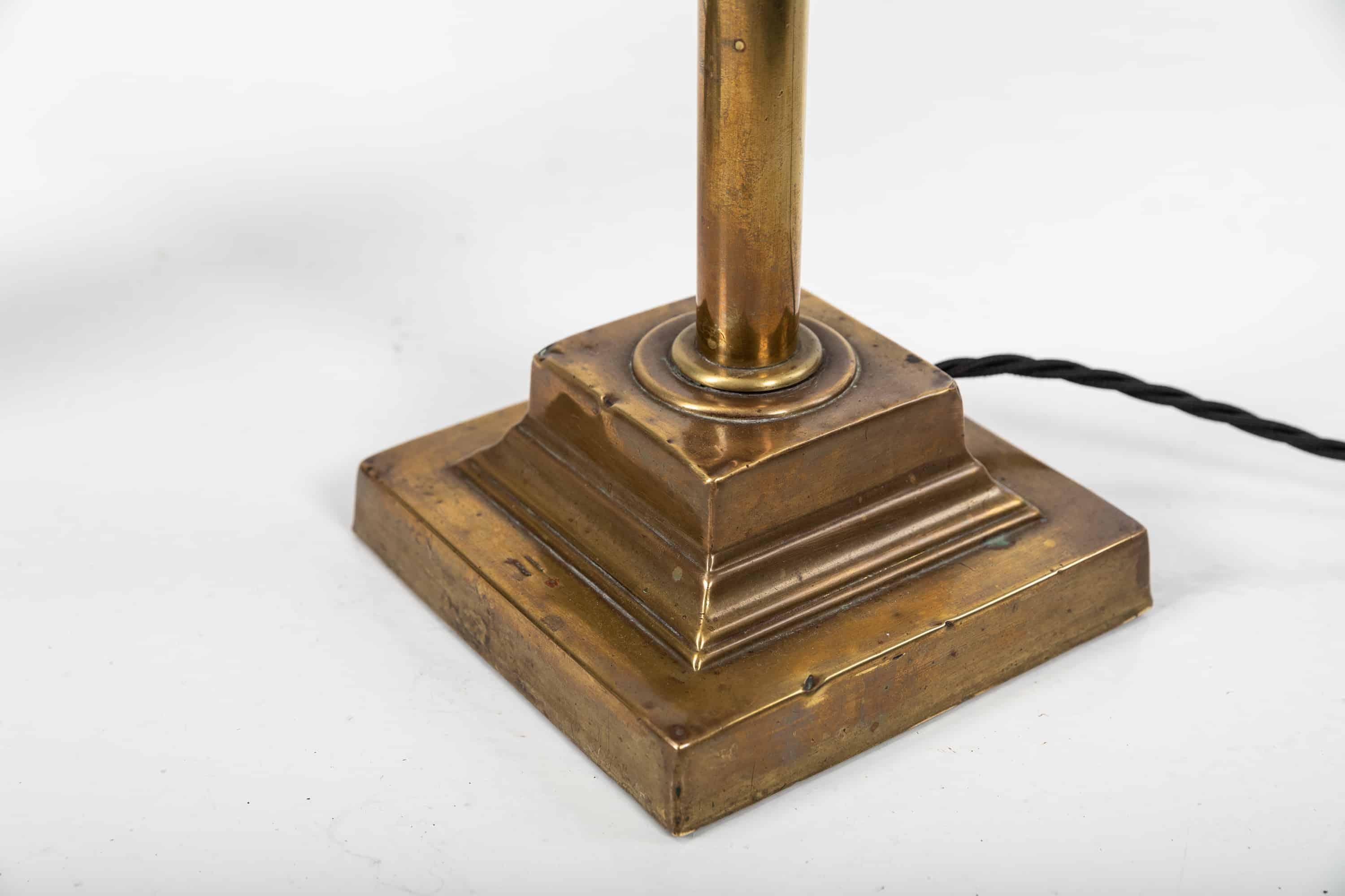 Vintage Industrial Dugdills Floor Standing Adjustable Brass Lamp, C.1920 1