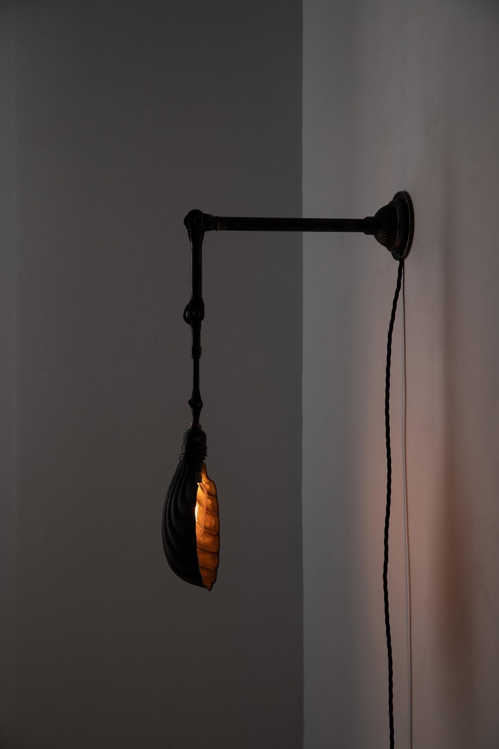 Vintage Industrial Dugdills Machinist's Adjustable Factory Desk Lamp, C.1930 For Sale 5