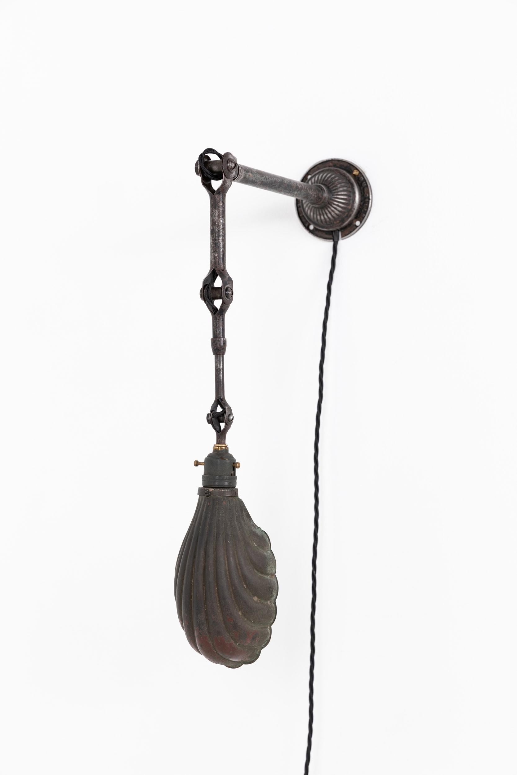 Vintage Industrial Dugdills Machinist's Adjustable Factory Desk Lamp, C.1930 For Sale 3