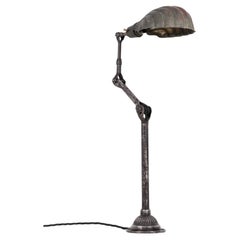 Lampada da scrivania regolabile industriale vintage Dugdills Machinist's, C.C. 1930