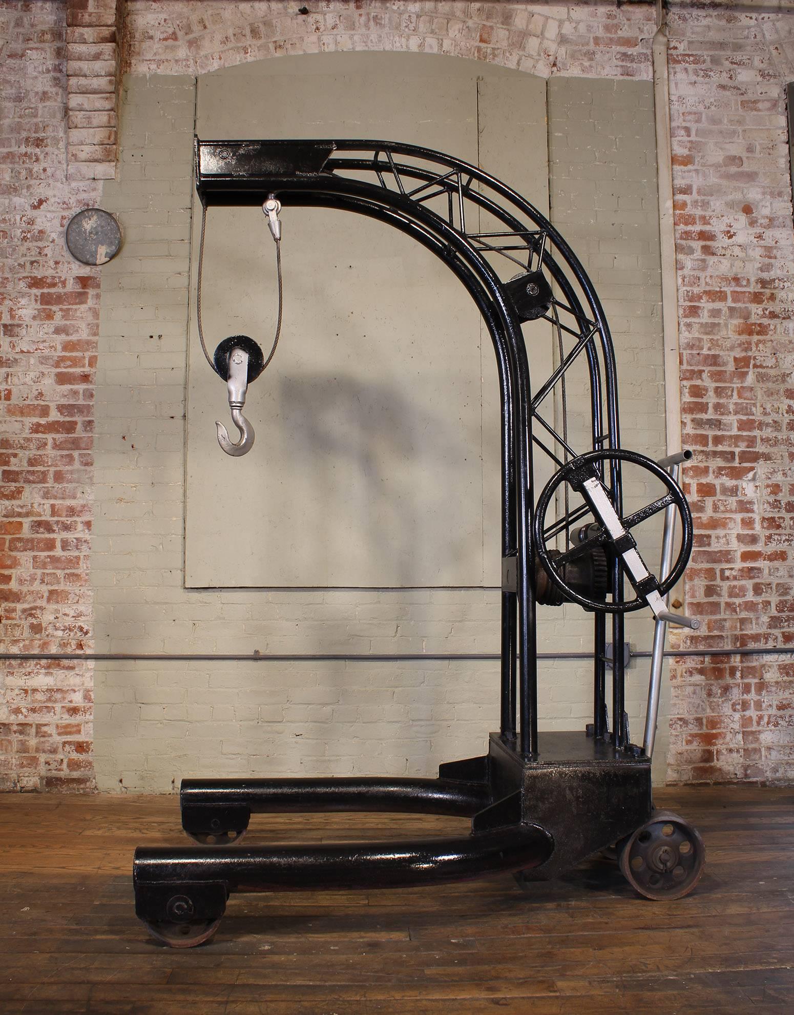 Vintage Industrial Engine Hoist Hanging Chair Frame 2
