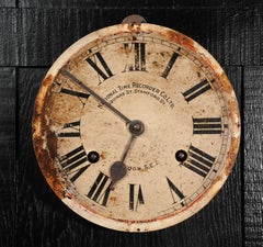 Vintage Industrial English Clock Dial Face, Fully Working