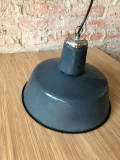 Vintage Industrial Factory Ceiling Lamp from Wikasy A23, 1960s
