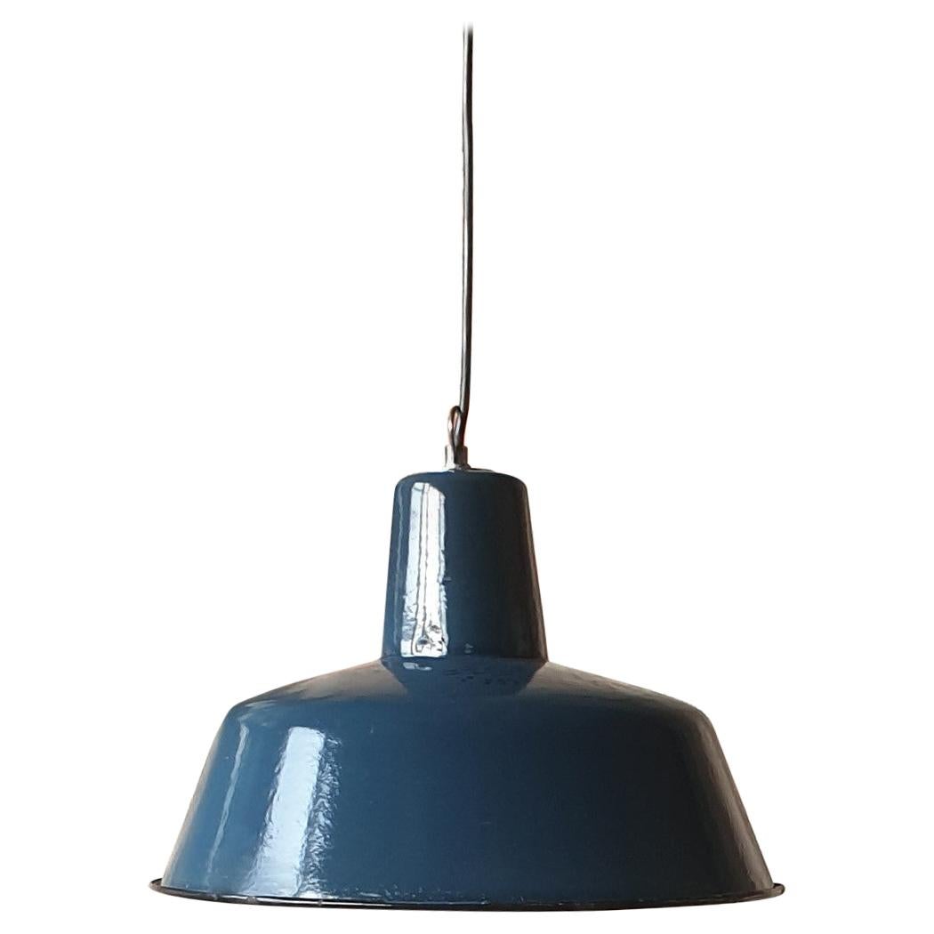 Vintage Industrial Factory Ceiling Lamp from Wikasy A23, 1960s For Sale