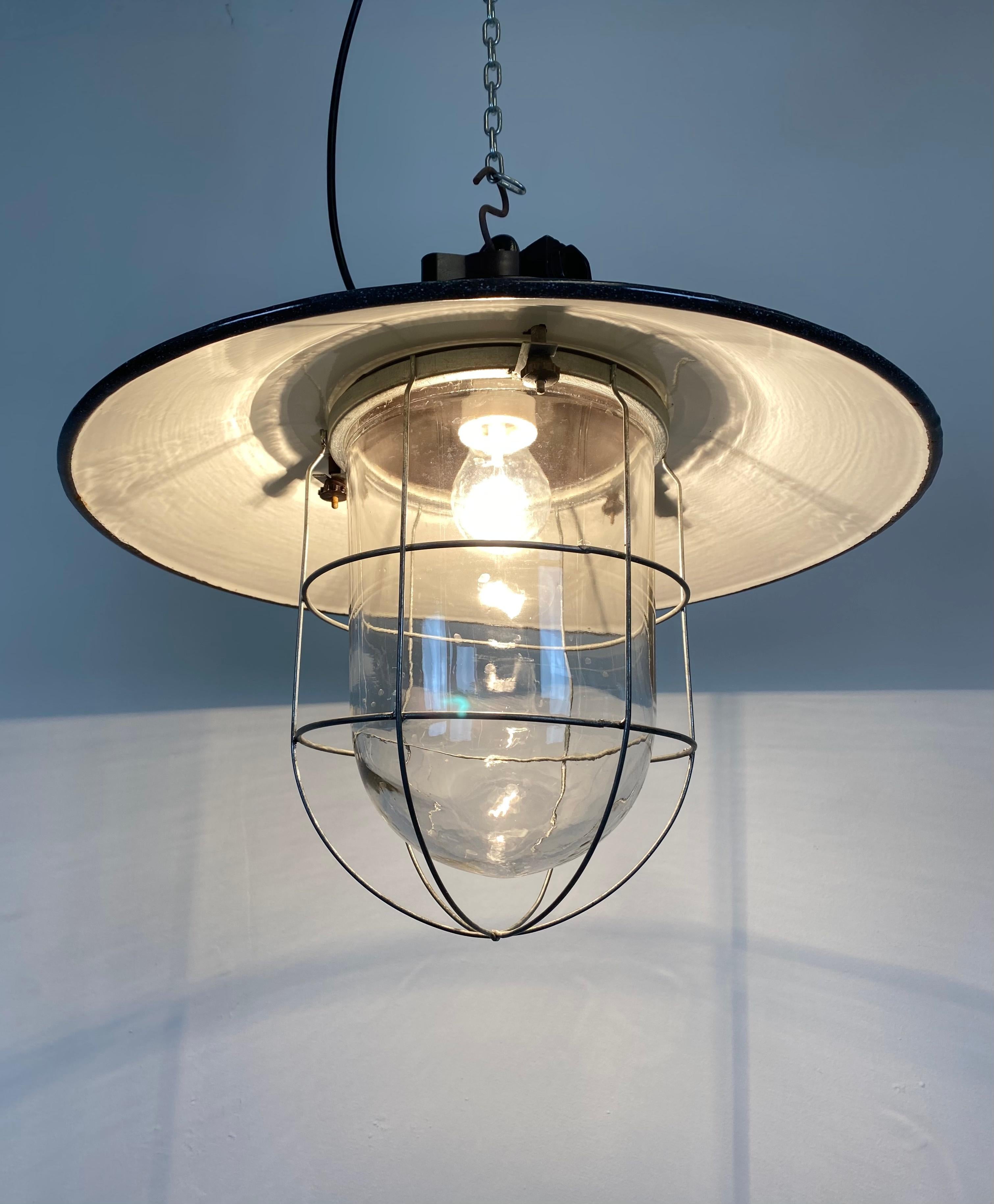 Vintage Industrial Factory Hanging Lamp, 1960s 1