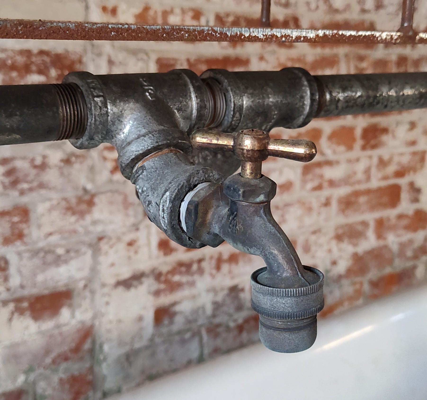 Vintage Industrie Fabrik Trog Waschbecken im Angebot 4