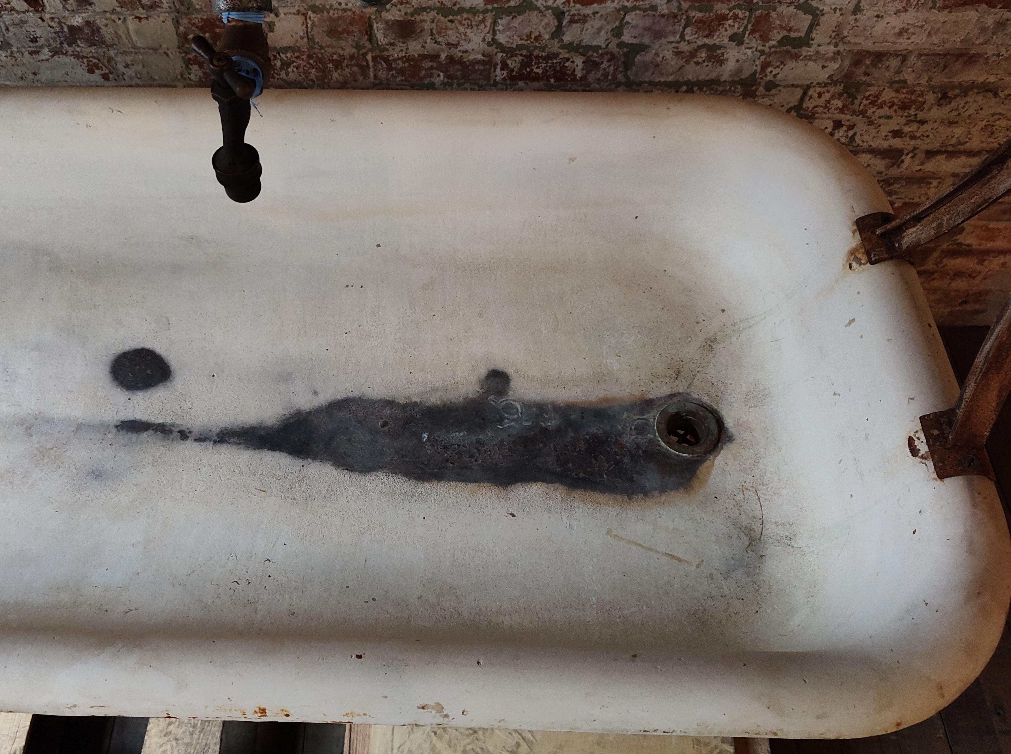 Vintage Industrial Factory Trough Sink For Sale 5