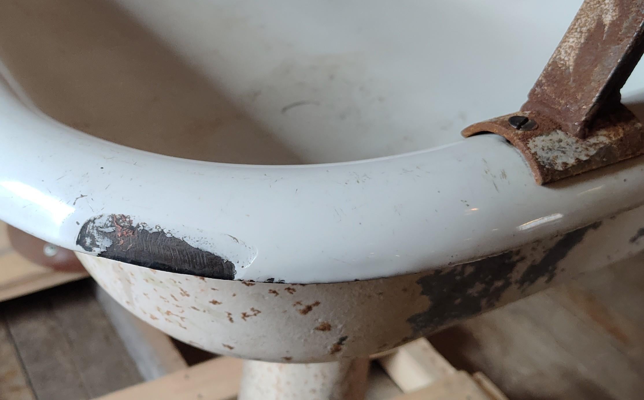 Vintage Industrie Fabrik Trog Waschbecken im Angebot 9