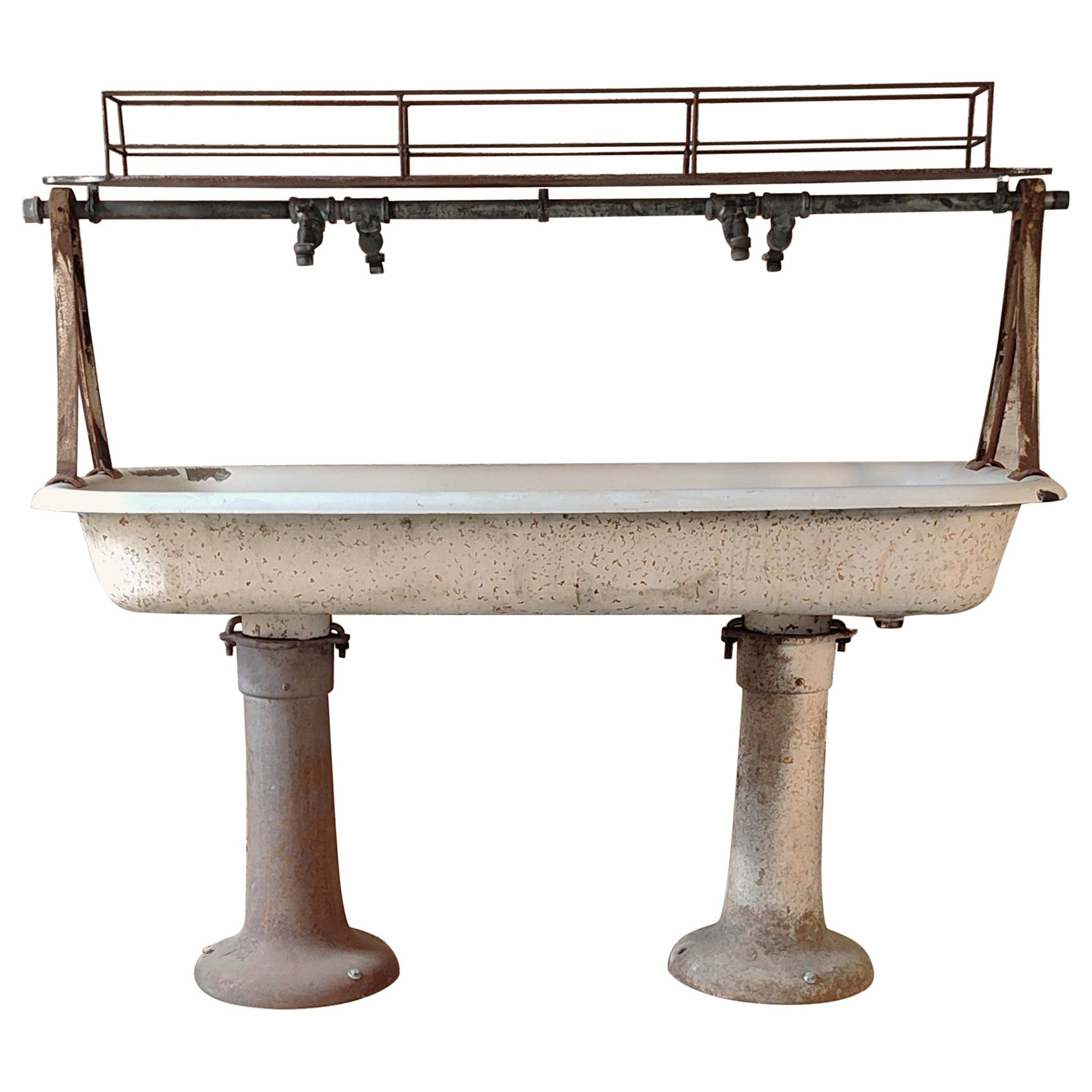 Vintage Industrial Factory Trough Sink