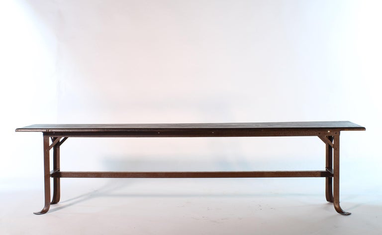 Vintage Industrial Factory Waiting Bench At 1stdibs