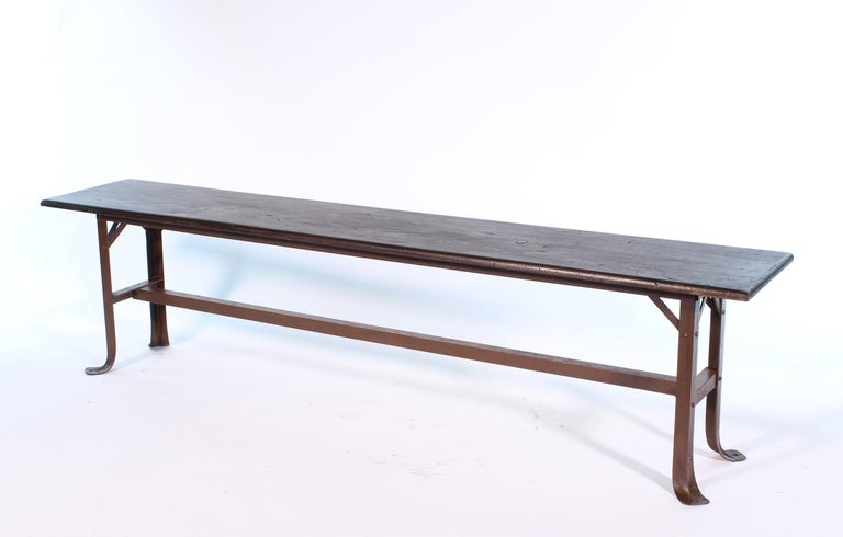 Vintage Industrial Factory Waiting Bench For Sale At 1stdibs