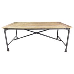 Vintage Industrial Farm Table