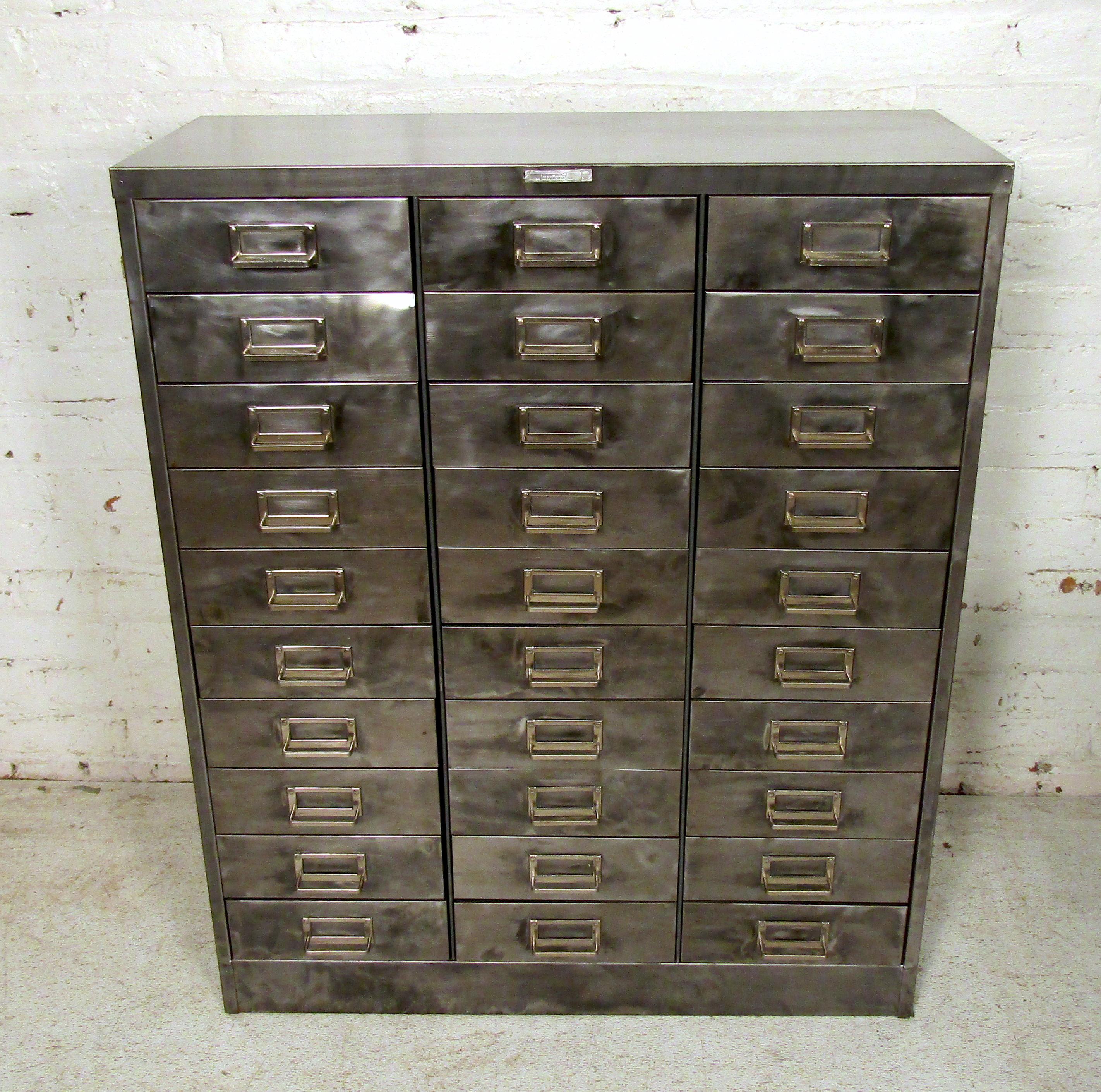 industrial file cabinet vintage