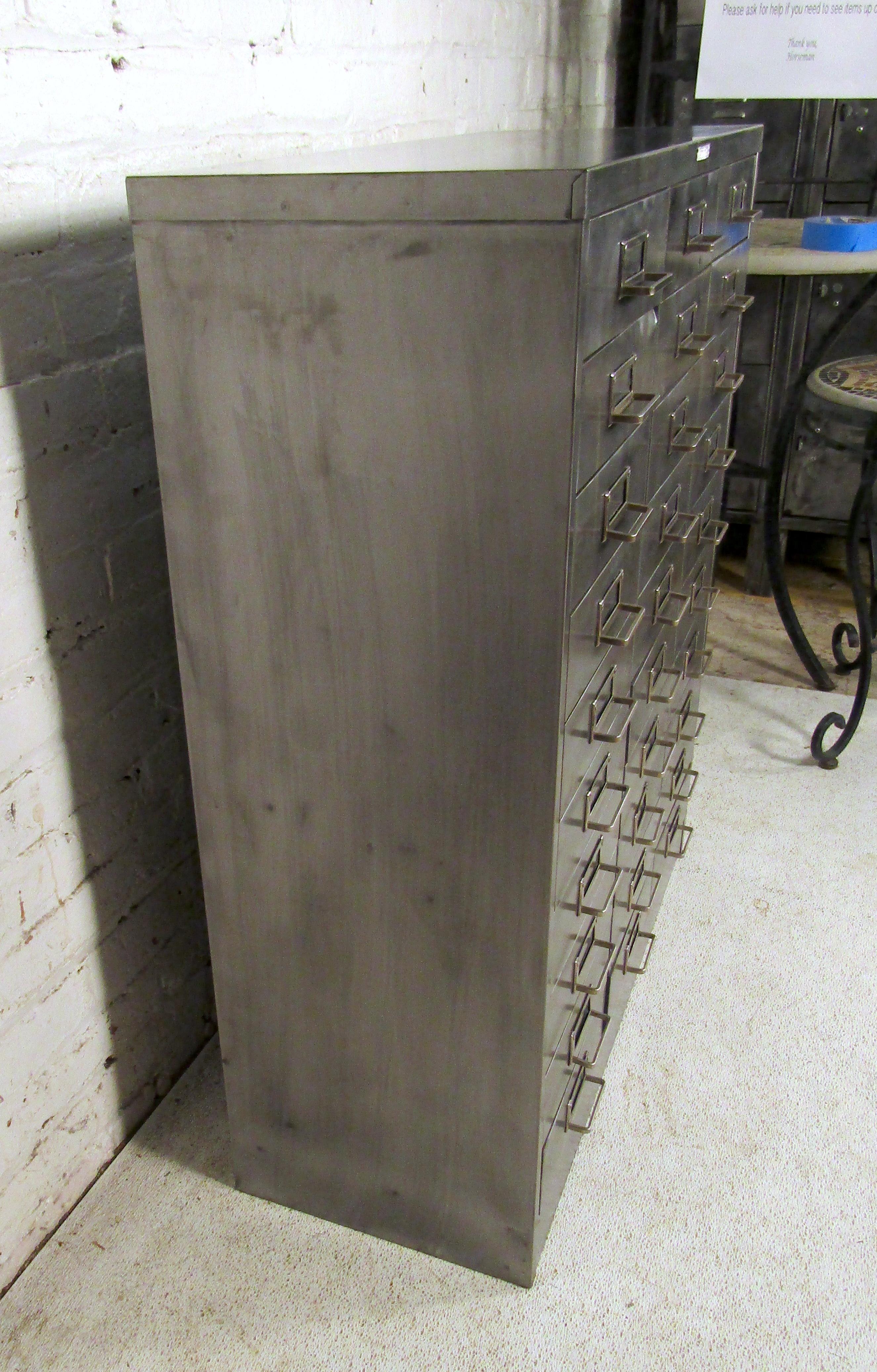 Vintage Industrial File Cabinet  In Fair Condition In Brooklyn, NY