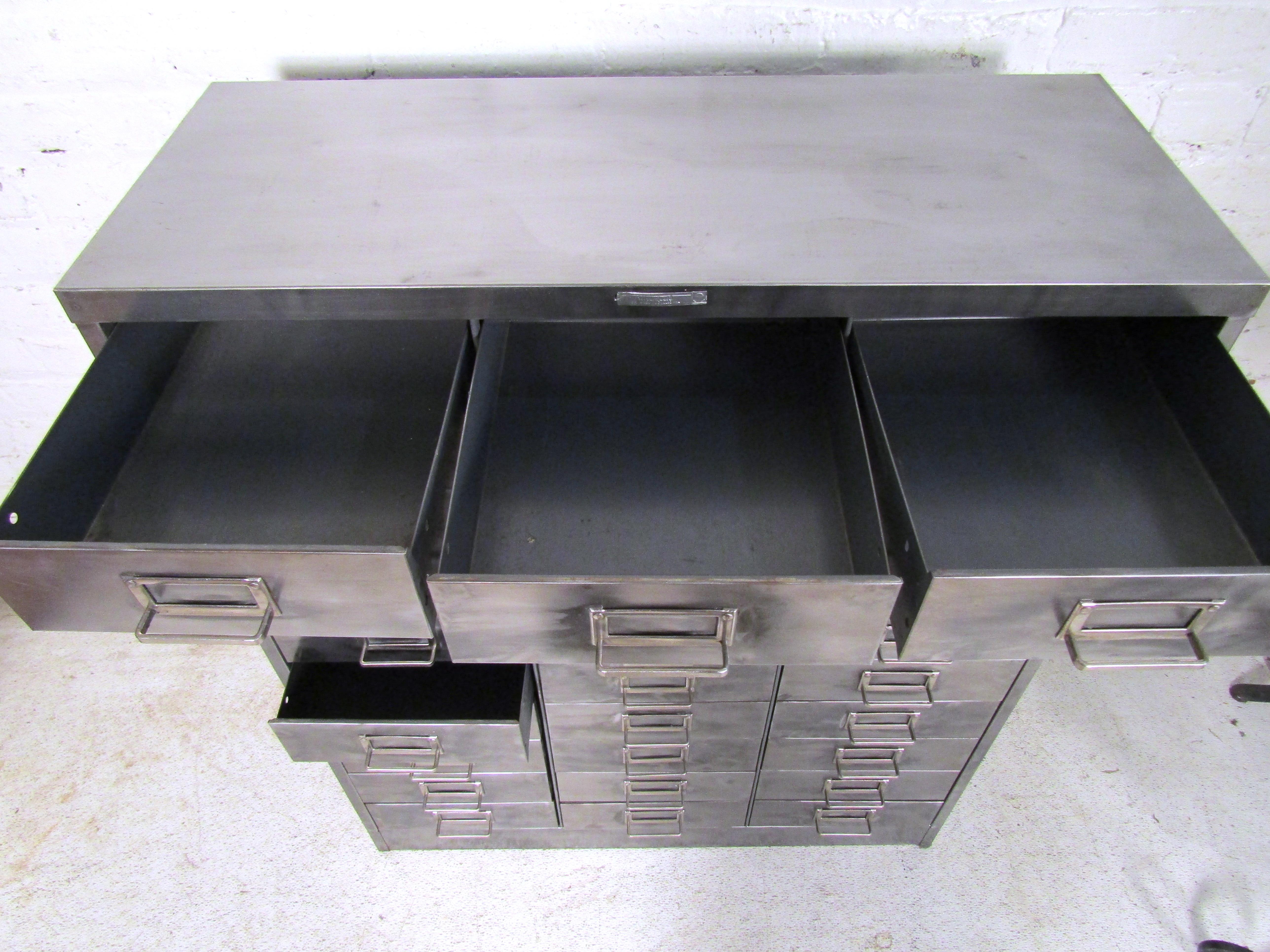 Vintage Industrial File Cabinet  2