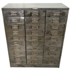 Vintage Industrial File Cabinet 