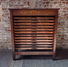 Vintage Industrial Flat File / Display Cabinet