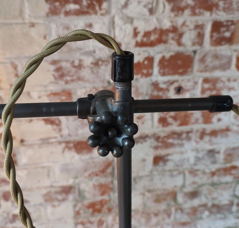 Vintage Industrial Table and Floor Lamp main image 1