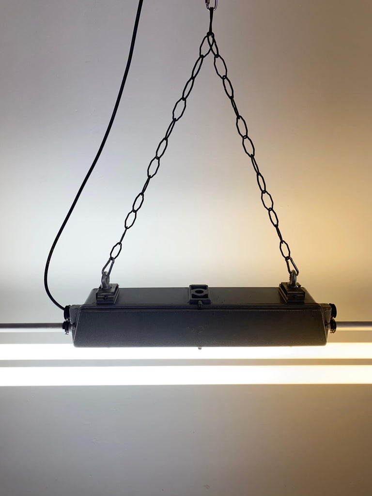 Vintage fluorescent light store fixtures for sale
