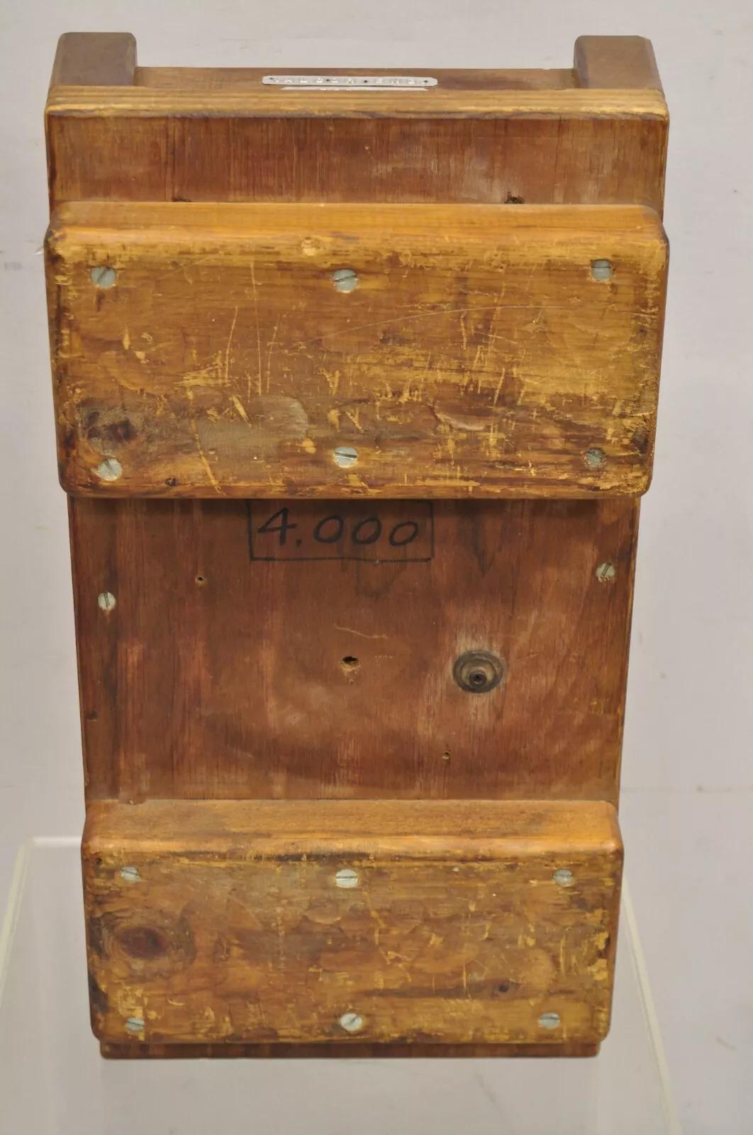 Fonderia industriale d'epoca in legno Stampo per blocchi architettonici Valcor Engine Corp in vendita 4