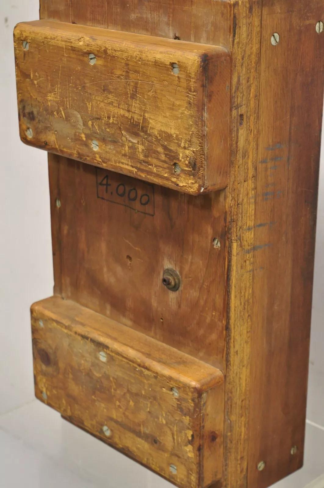 Fonderia industriale d'epoca in legno Stampo per blocchi architettonici Valcor Engine Corp in vendita 2