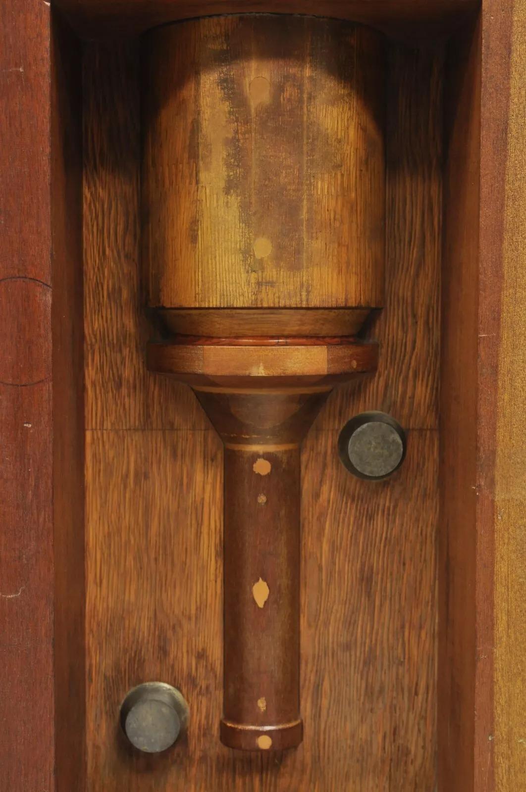 Sconosciuto Stampo a blocco in legno della fonderia industriale d'epoca per motori architettonici Valcor - coppia in vendita