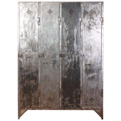 Vintage Industrial French Metal Lockers