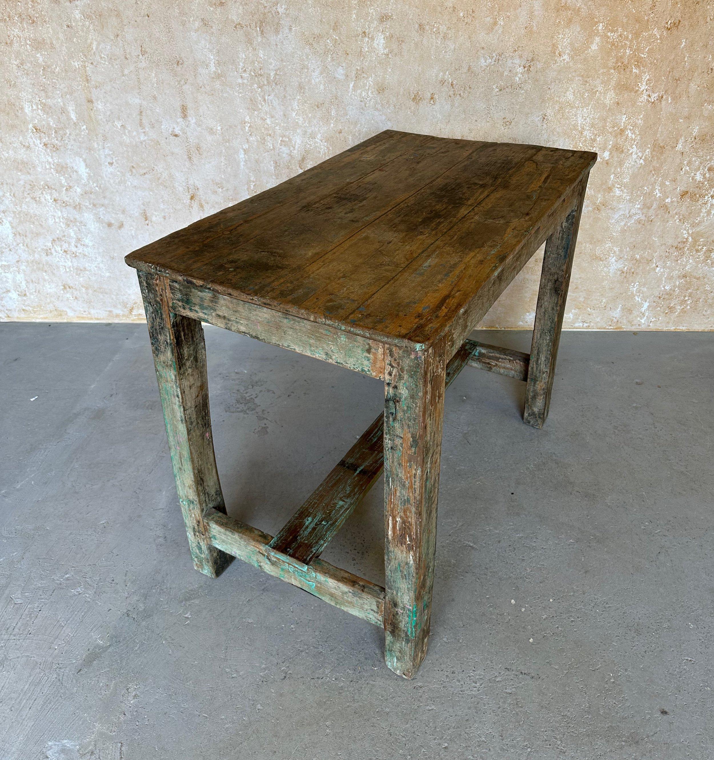 Vintage Industrial French Work Table For Sale 7