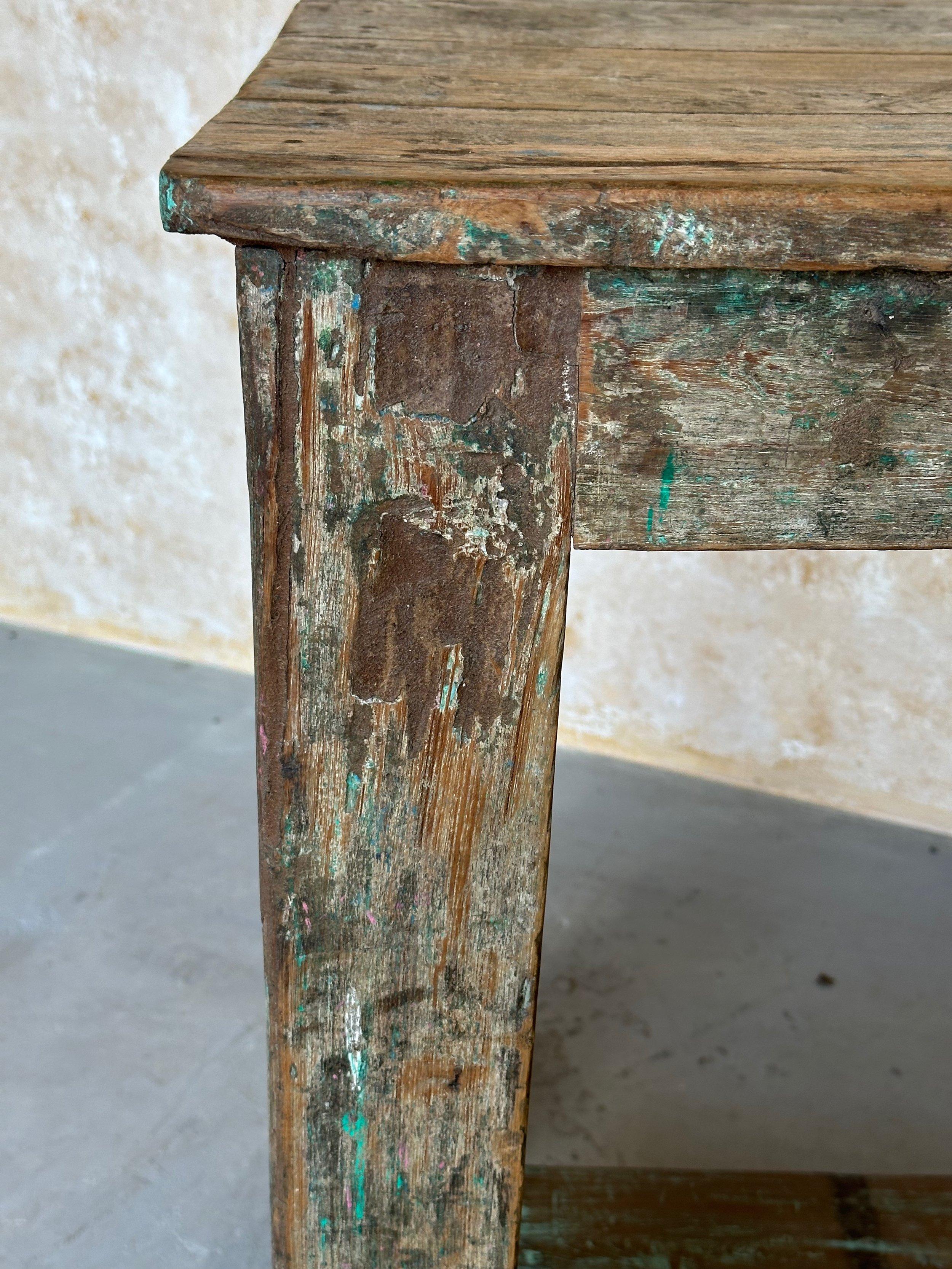 Mesa de trabajo industrial francesa vintage en venta 7