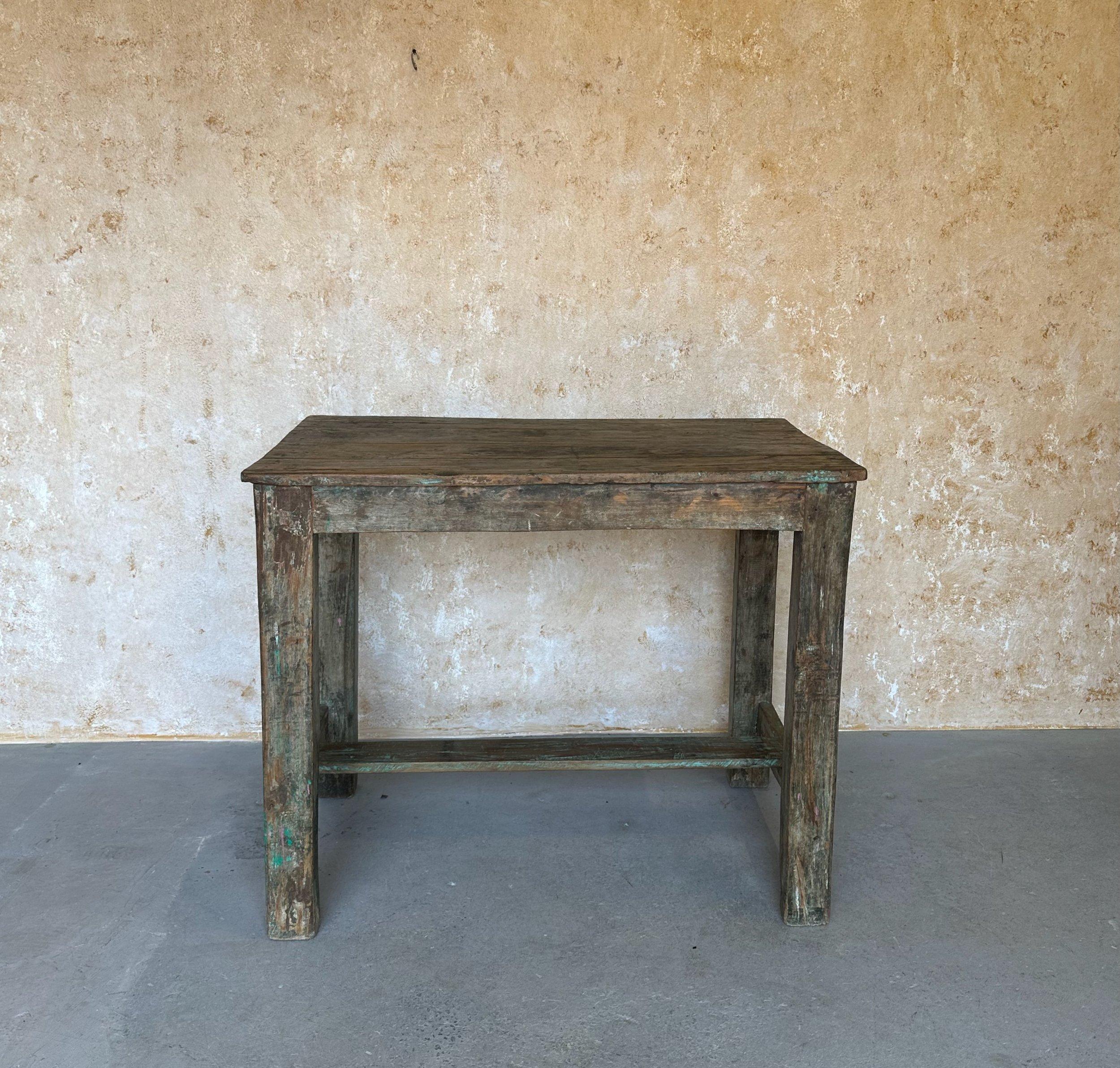 Mesa de trabajo industrial francesa vintage en venta 8