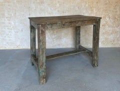 Vintage Industrial French Work Table