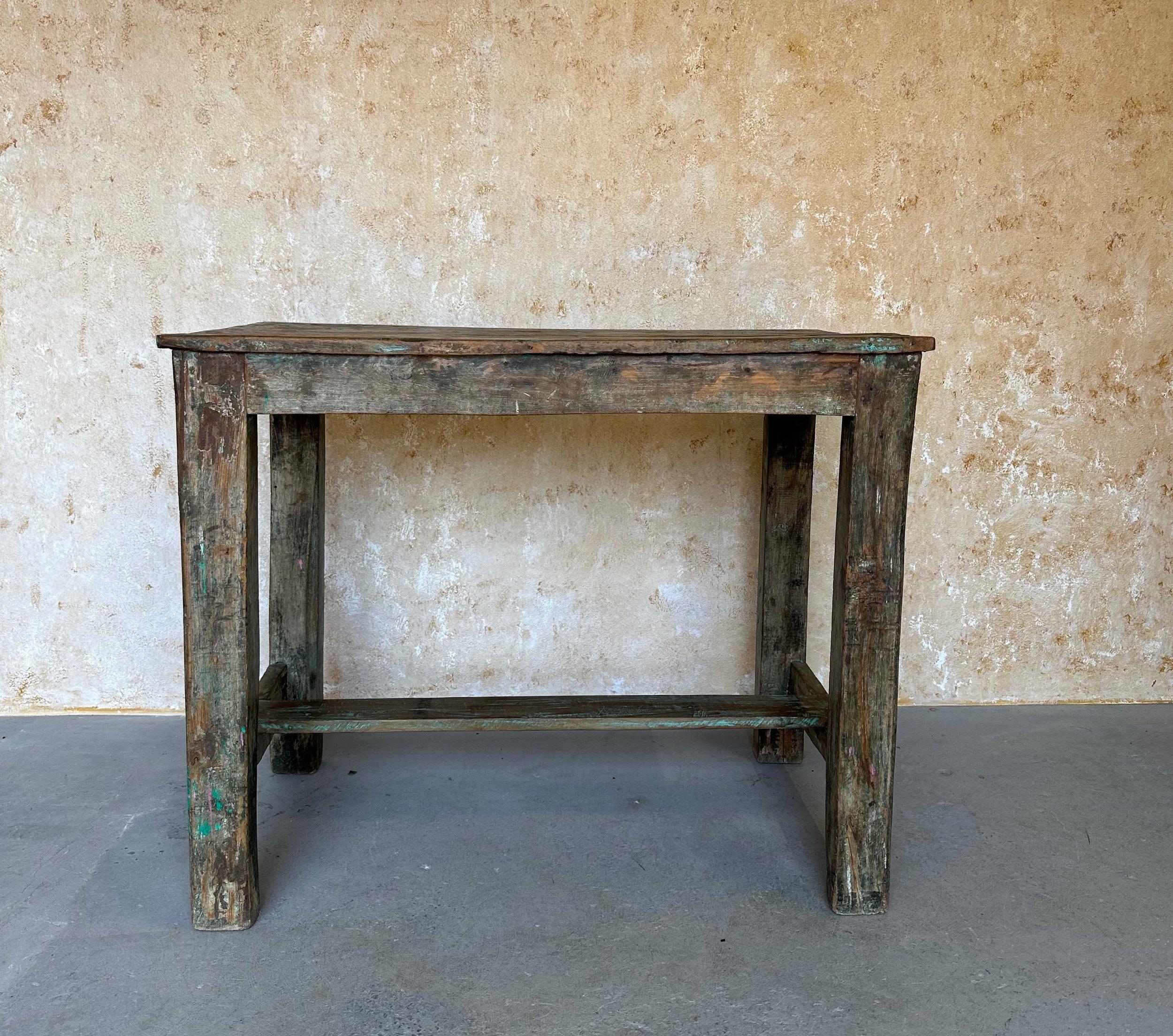 Vintage Industrial French Work Table For Sale 1