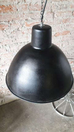 Vintage Industrial German Model EHS2/C Loft Pendant Lamp, 1950s