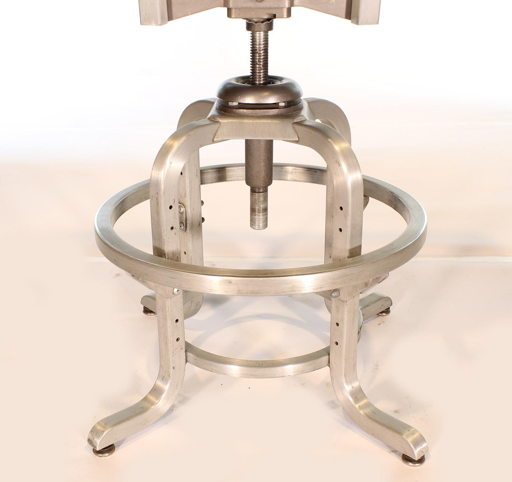 Vintage Industrial GoodForm Adjustable Drafting Stool 5