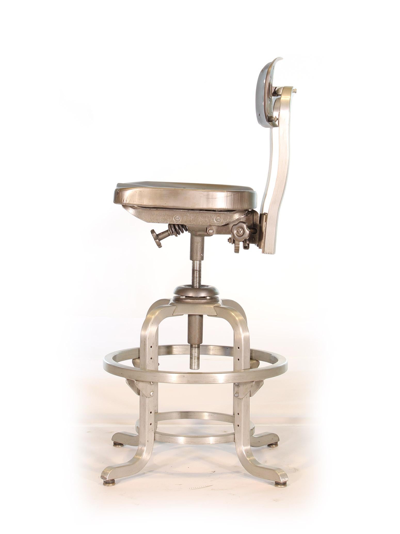 American Vintage Industrial GoodForm Adjustable Drafting Stool