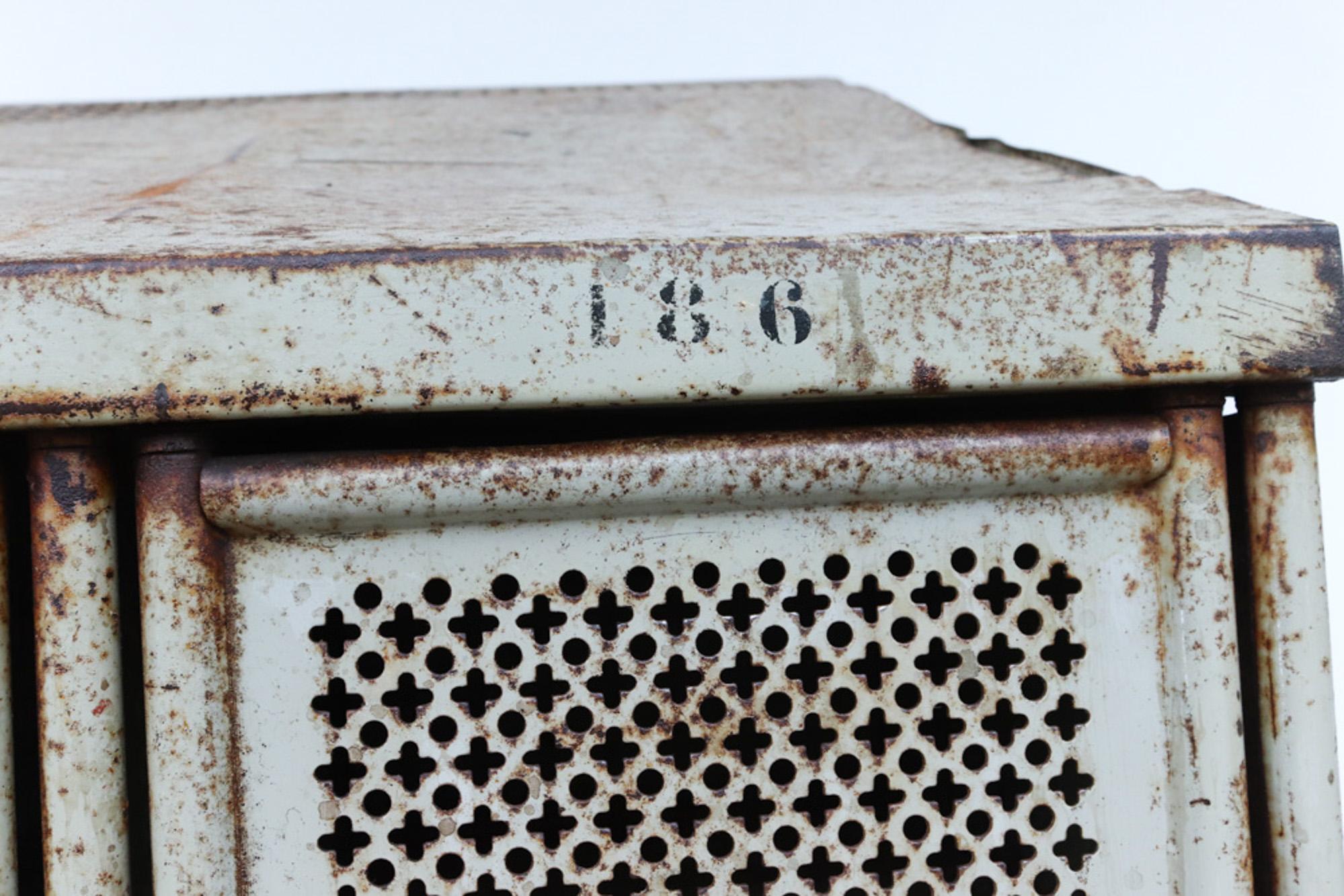 Vintage Industrial Gym Locker  In Fair Condition In Los Angeles, CA