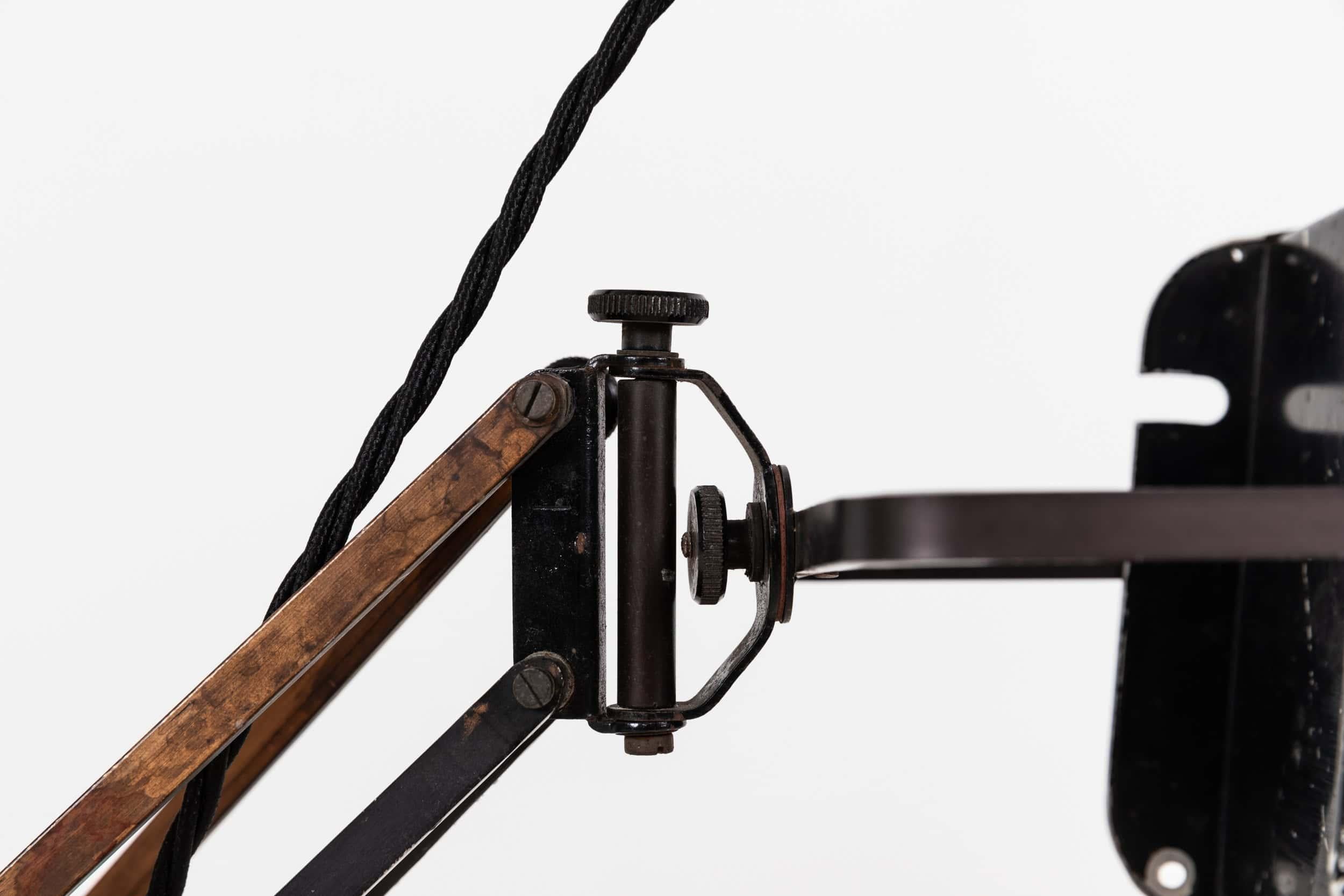 English Vintage Industrial Hadrill & Hortsmann Counterbalance 'Pluslite' Desk Lamp c1940 For Sale