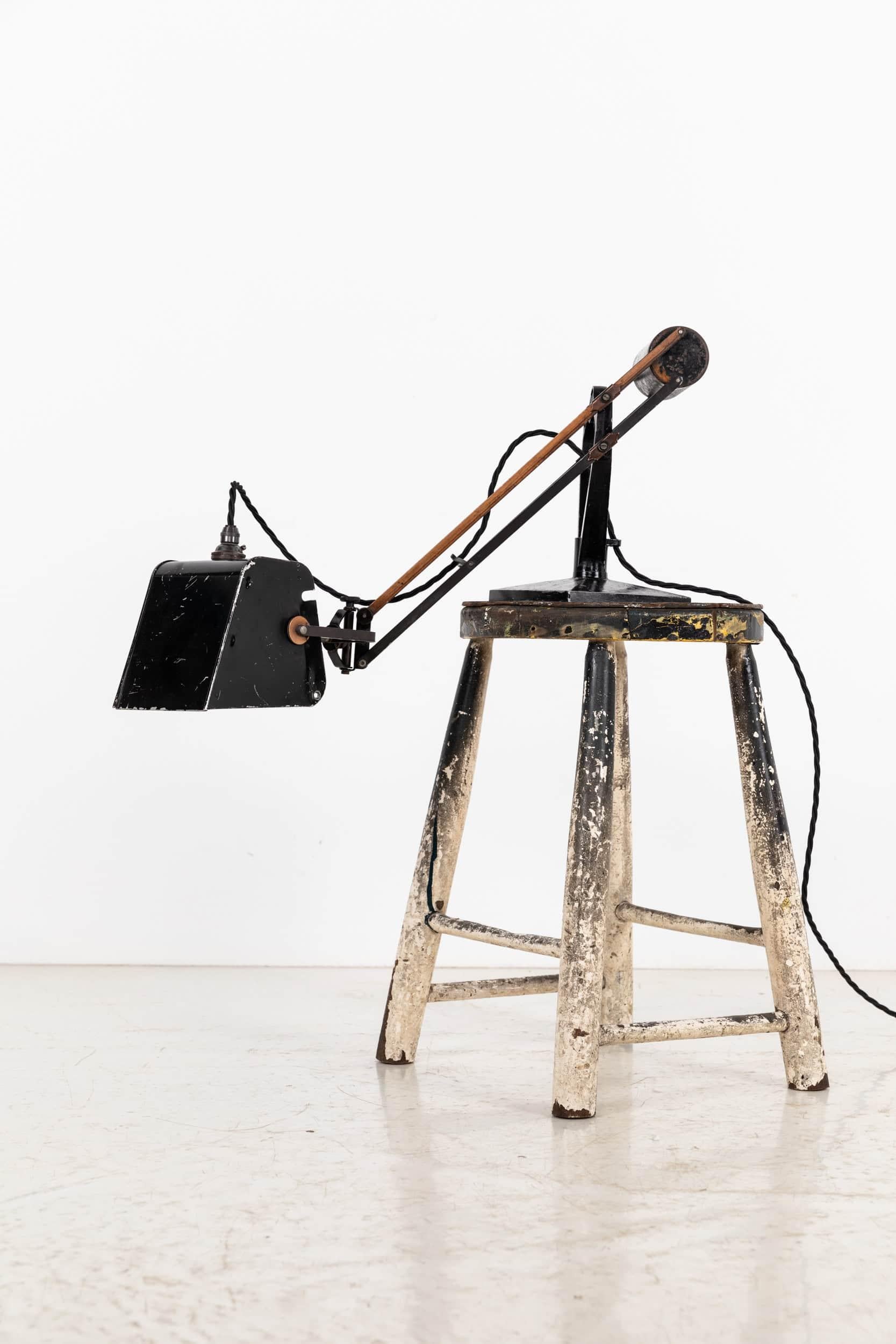 Vintage Industrial Hadrill & Hortsmann Counterbalance 'Pluslite' Desk Lamp c1940 For Sale 2