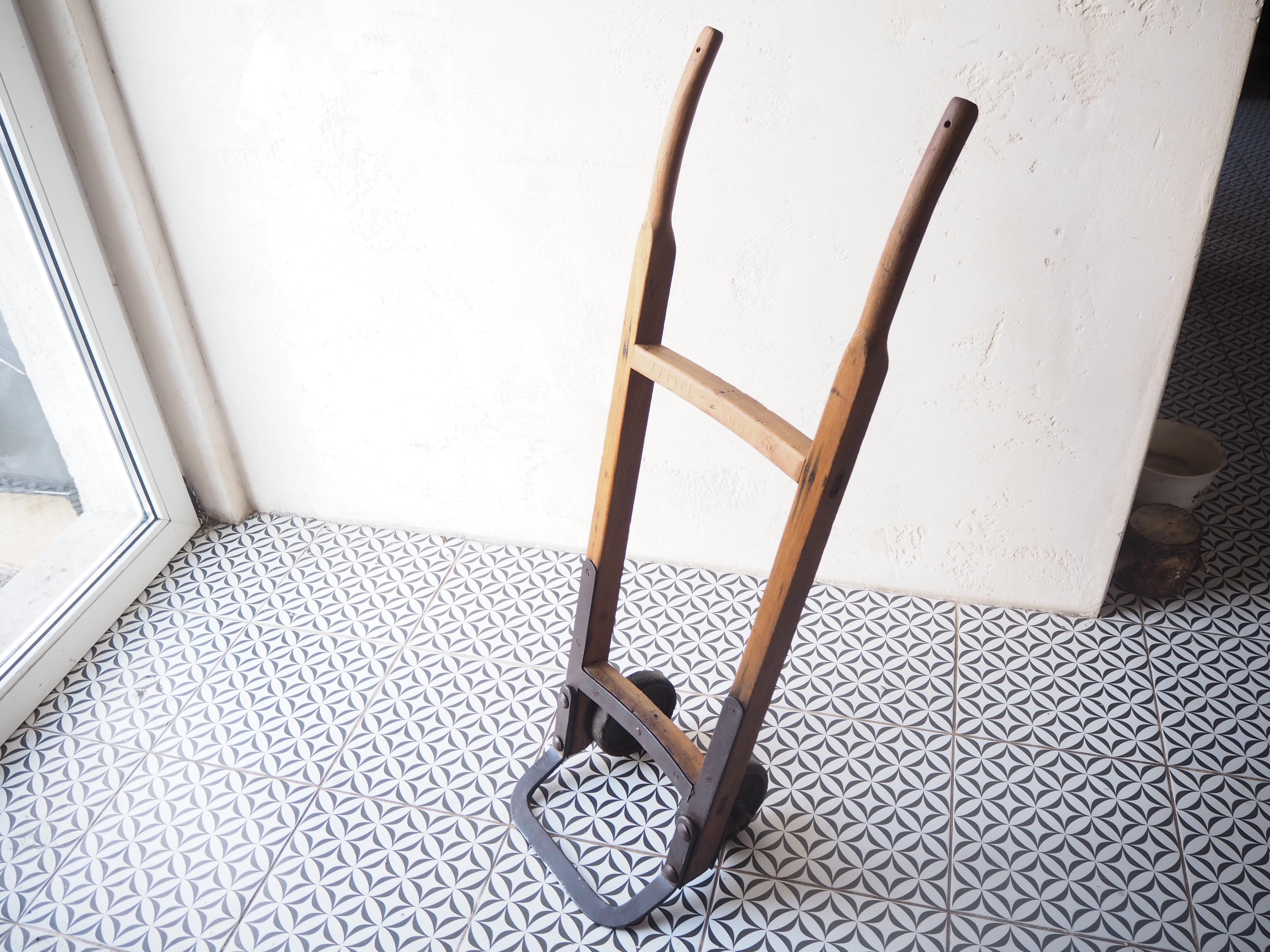 Chariot à main industriel vintage, années 1950 en vente 11