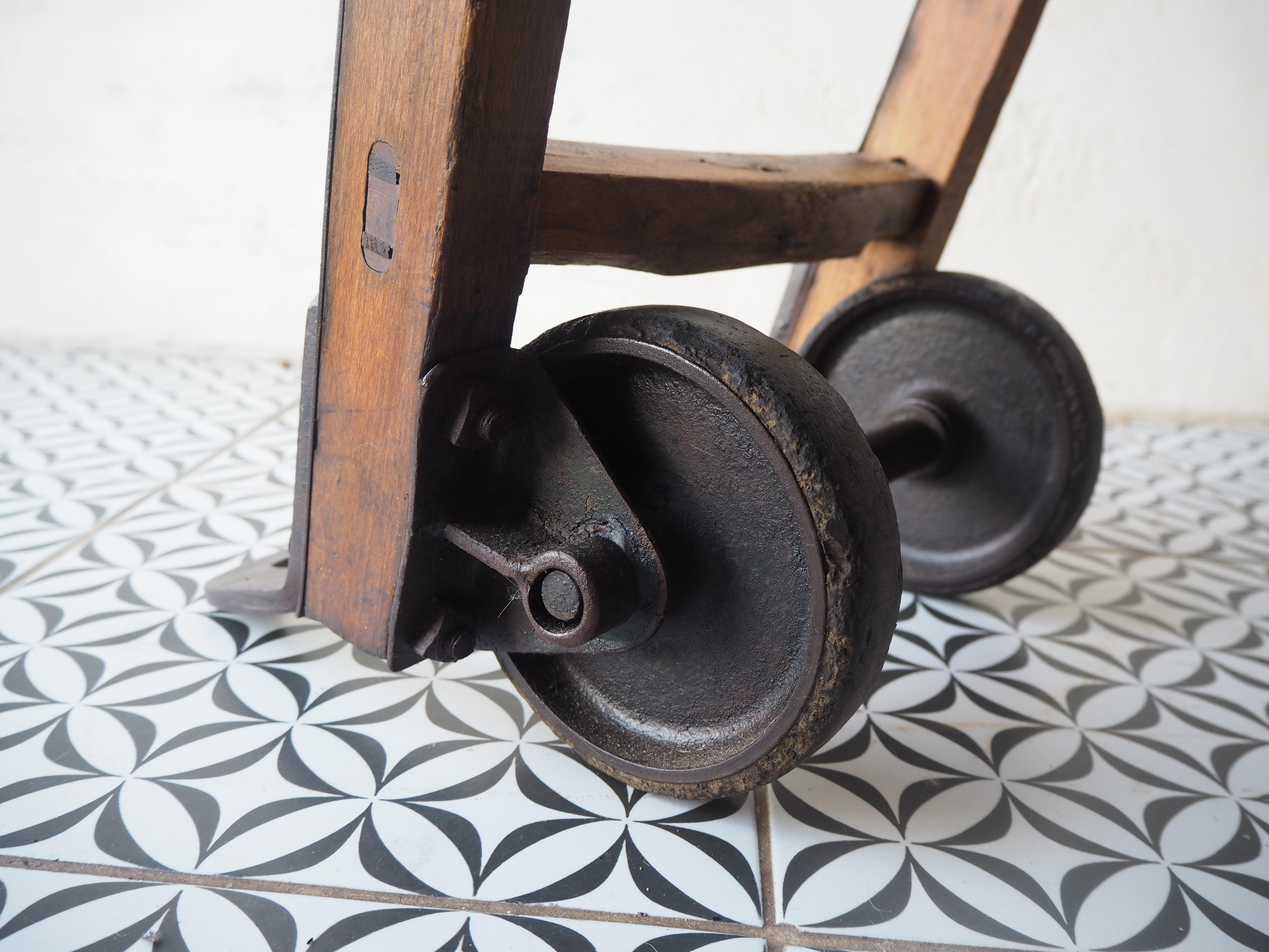 20ième siècle Chariot à main industriel vintage, années 1950 en vente