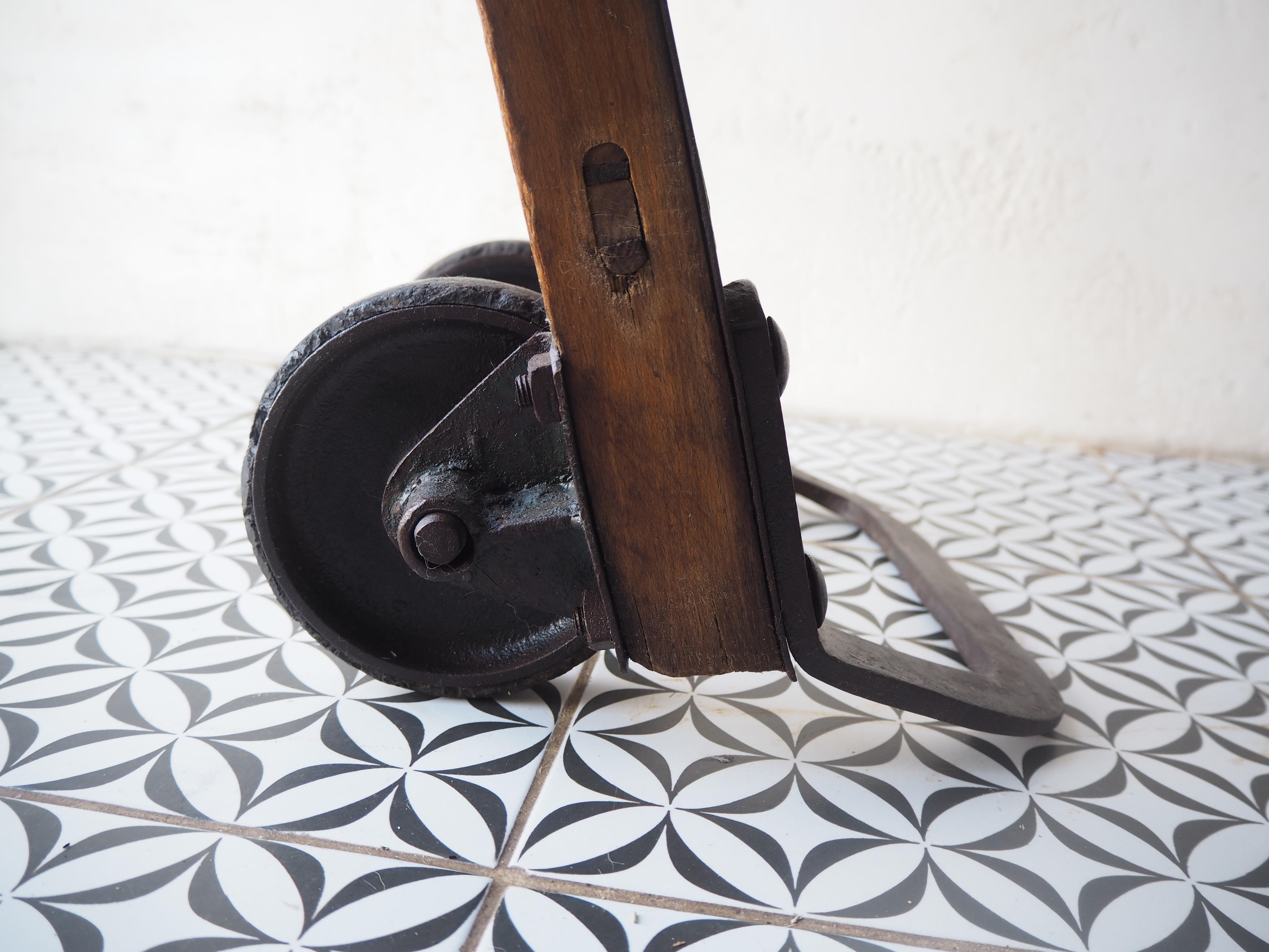 Chariot à main industriel vintage, années 1950 en vente 2