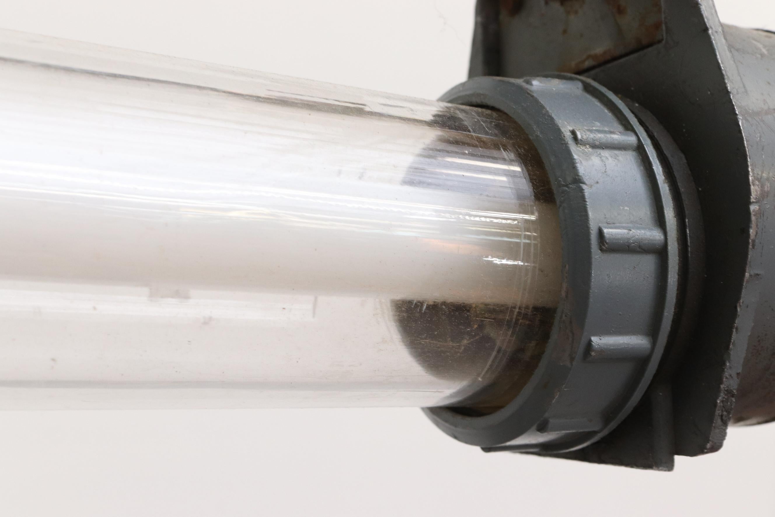 Vintage Industrial Hanging Fluorescent Tube Lights 4