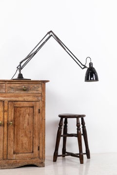 Vintage Industrial Hebert Terry & Sons Anglepoise Metal Desk Table Lamp. c.1940