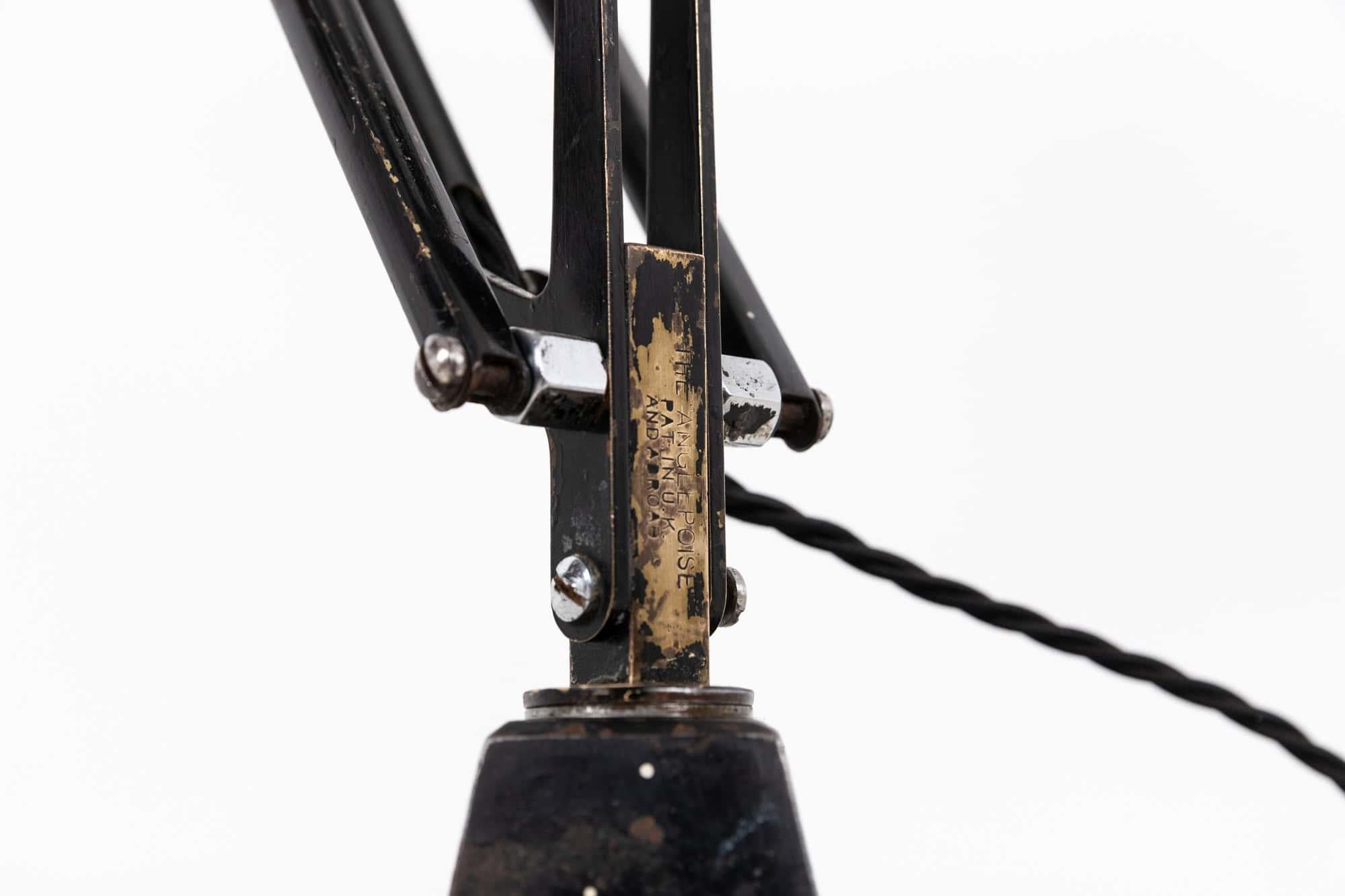Vintage Industrial Hebert Terry & Sons Anglepoise Lámpara de sobremesa metálica. c.1940 Metal en venta