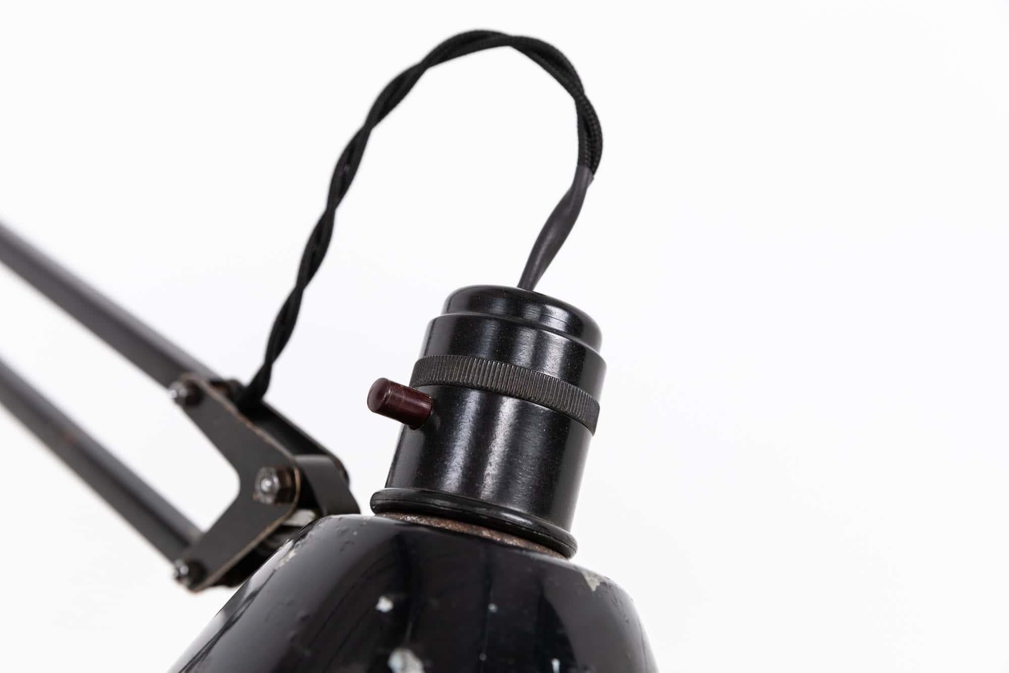 Vintage Industrial Hebert Terry & Sons Anglepoise Lámpara de sobremesa metálica. c.1940 en venta 2