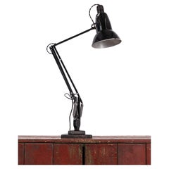 Lampe de bureau industrielle vintage Hebert Terry & Sons Anglepoise en métal, vers 1940