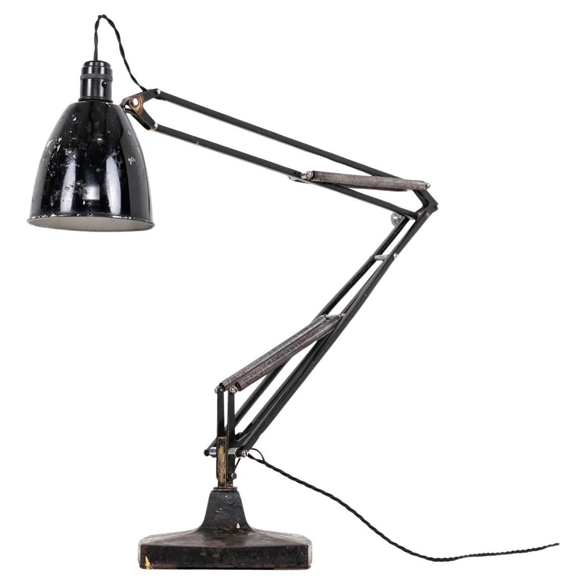 Vintage Industrial Hebert Terry & Sons Anglepoise Lámpara de sobremesa metálica. c.1940