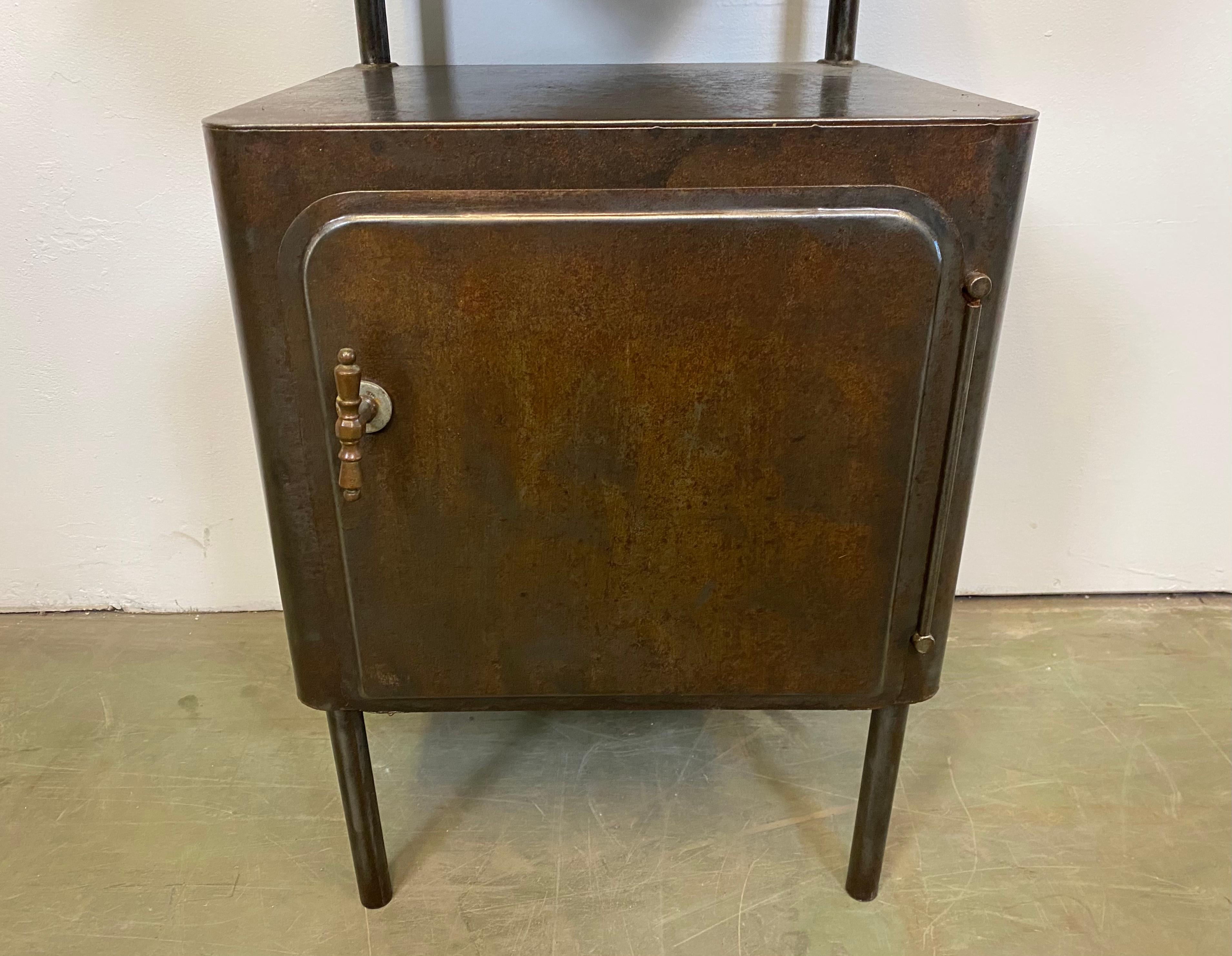Vintage Industrial Hospital Nightstand Cabinet, 1950s 3